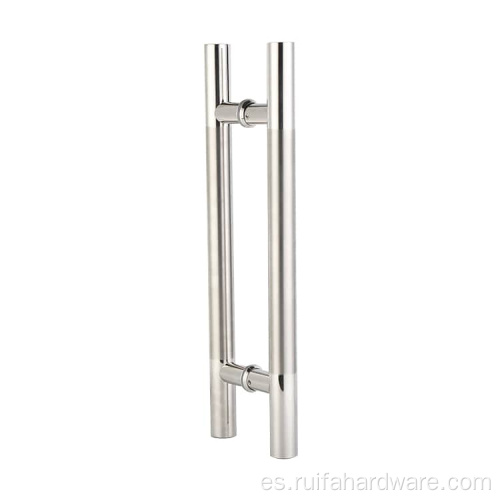 Manija inoxidable para puerta de vidrio - Grado comercial